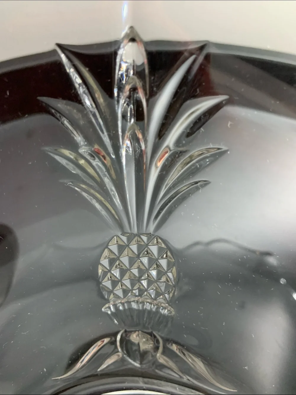 Heisey Pineapple LARGE Crimped Serving Bowl NWOT - STUNNING
